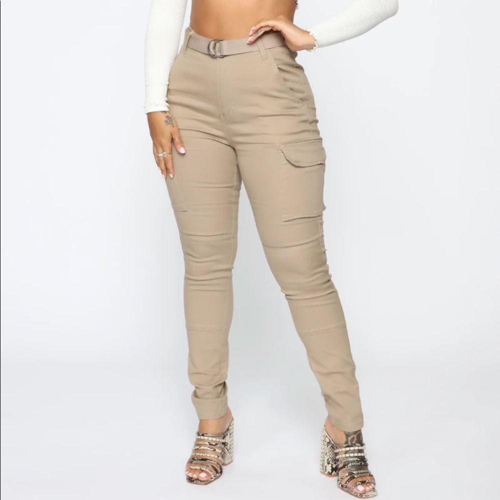 Khaki cargo pants